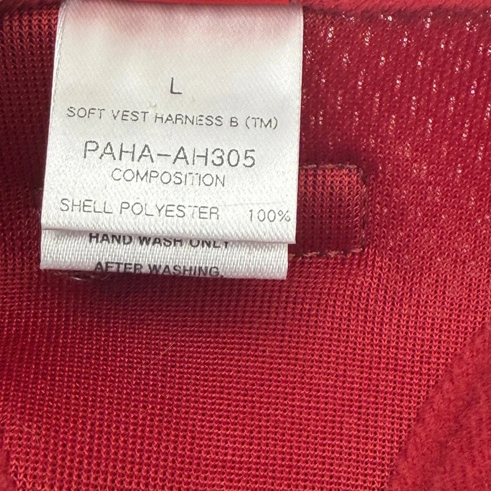 Puppia‎ Soft Vest Harness B Wine Red Air Mesh Step-In Dog Harness Size L